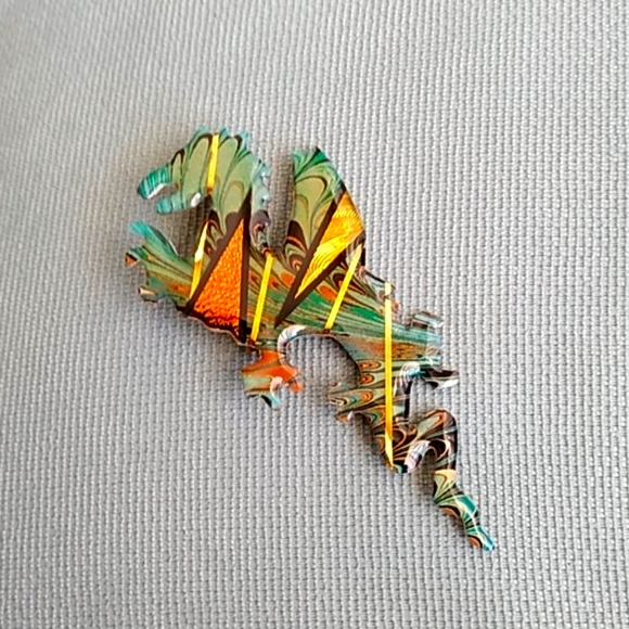 Jewelry - DRAGON PIN AND EARRINGS